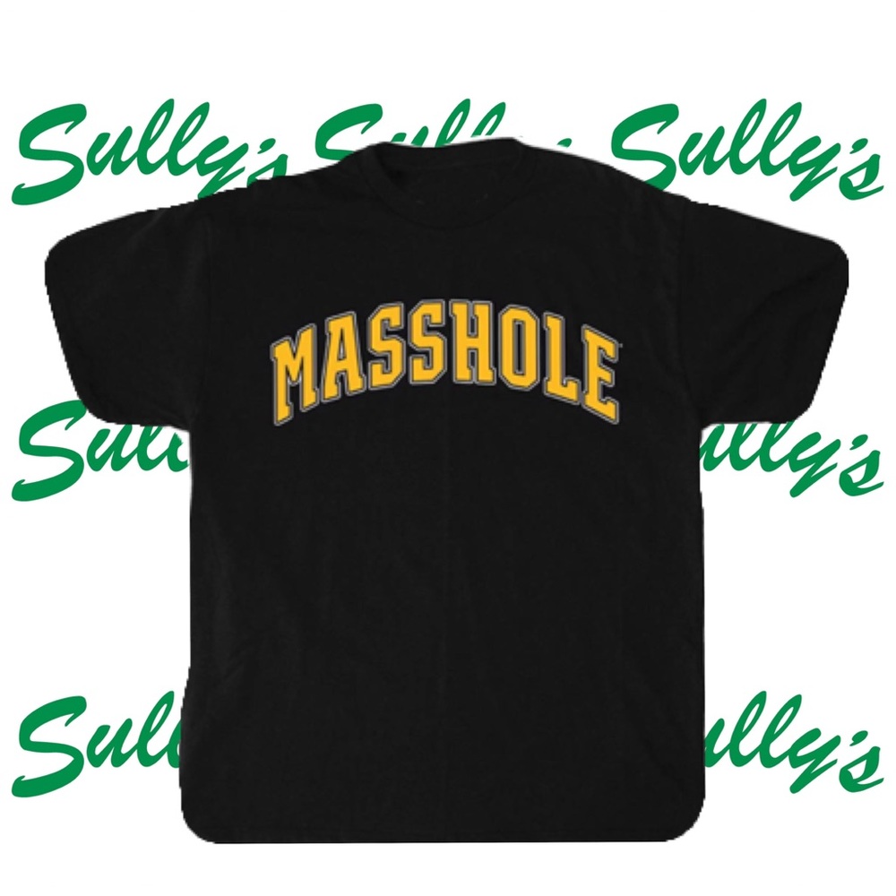 MASSHOLE Sully’s Brand Men’s Large Black T Shirt
